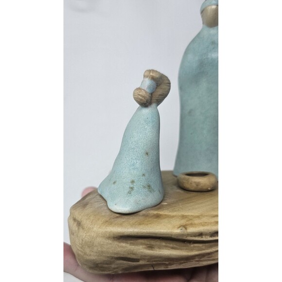 Vtg Jack Black Navajo Pottery Couple Praying On Mesa Ceramic Sculpture Signed - Picture 4 of 14